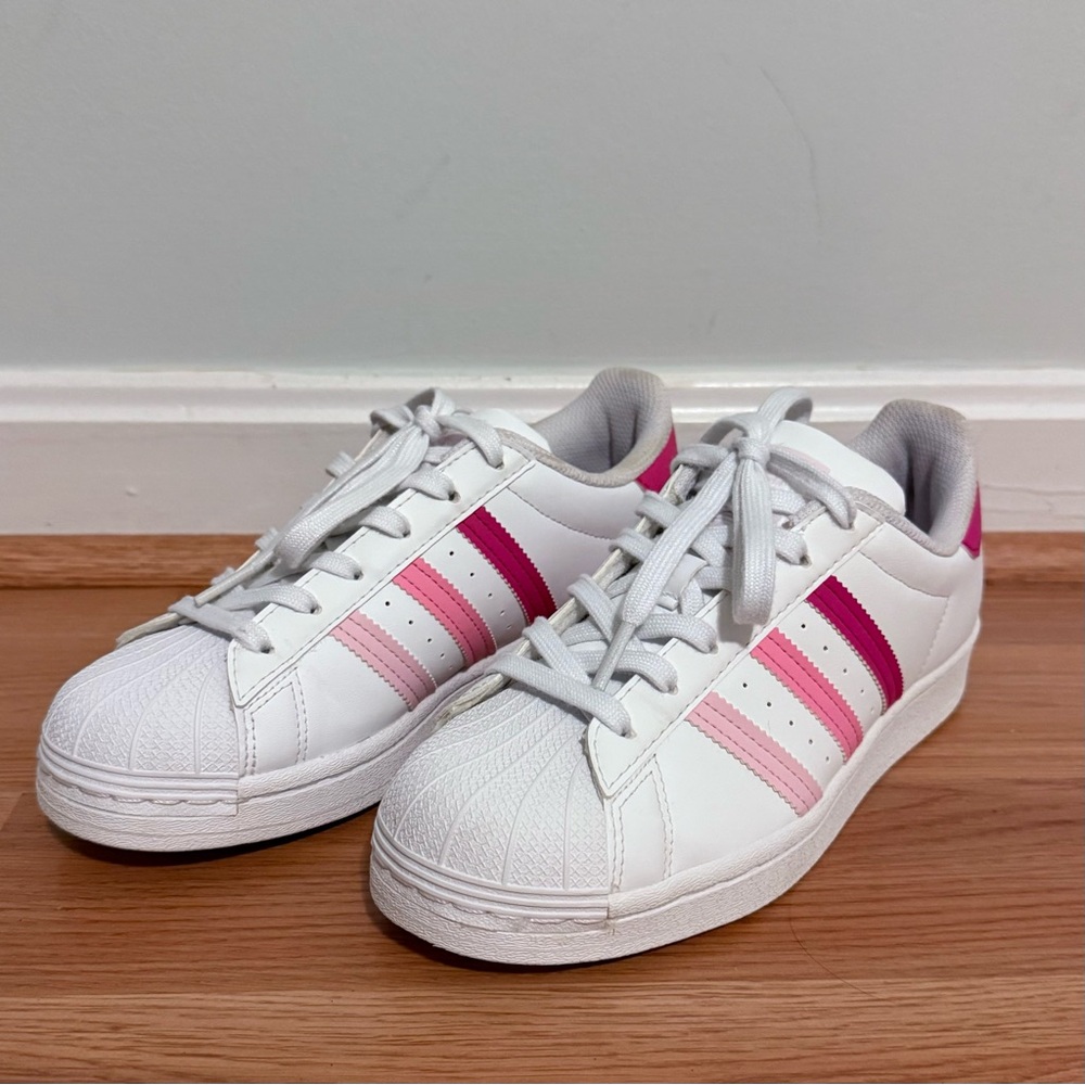 Pink Adidas Originals Superstar Sneakers